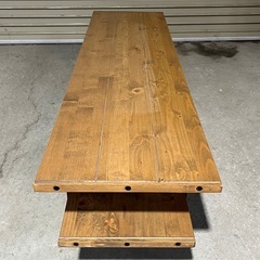 ニトリ製　ローボード　テレビボード　ＴＶ台　アウロス　アイアン／天然木　シンプル　高級家具　新品定価３４，９９０円　の画像