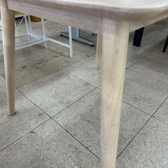★リユースのサカイ高崎店★TJ13196 マナベインテリア テーブル クリーム H71×D79.5×W90 クリーニング済みの画像