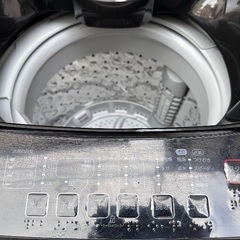 🟧洗濯機番号100  NITORI ニトリ 2023年製 6kg ブラック 大阪府内全域配達無料 設置動作確認込み 保管場所での引取は値引きしますの画像