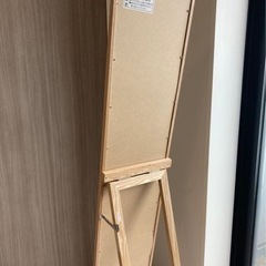 ナチュラル木製スタンドミラー　姿見　スタンドミラー ライトブラウン　ニトリ　港区の画像