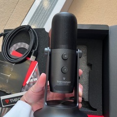 新品❗️ゲーミング用　コンデンサーマイク＆マイクアームセットの画像