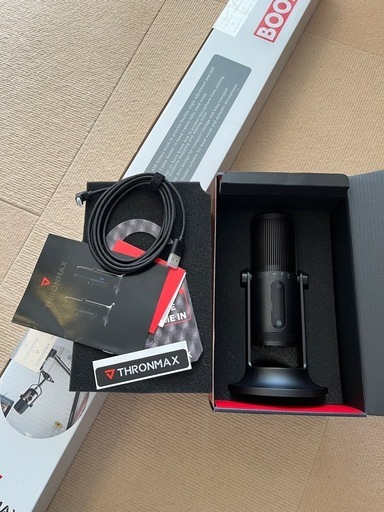新品❗️ゲーミング用　コンデンサーマイク＆マイクアームセット