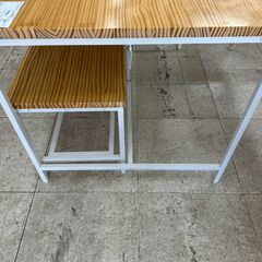 ★リユースのサカイ高崎店★TJ13197  2人掛けダイニングセット ライトブラウン H72×D79.5×W115 クリーニング済みの画像