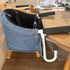 カトージ テーブルチェア洗えるシート デニム 5か月~の画像