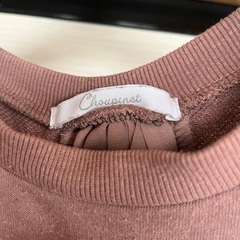 ピンク　リボン&レース付きパーカー　Mサイズの画像