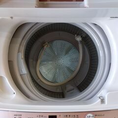 洗濯機 6.0kg 2018年製 アクア AQW-KS6G(P) 幅56.5cm AQUA 家電 6Kg 札幌市 中央区 南12条の画像