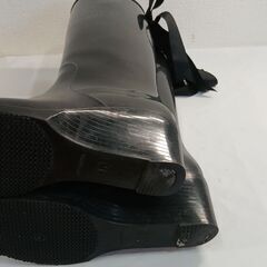 【中古品・傷や汚れあり】Un Sourire バックリボン付きロングレインブーツ／A0013Mの画像