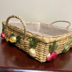 植物を編んだ系のかご バスケットの画像