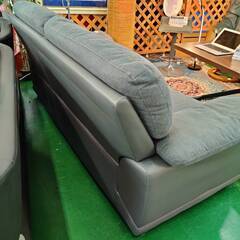 【愛品倶楽部柏店】NITORI ニトリ ワイド2人掛けソファ ファブリック&合皮 WALL2 幅200cmの画像