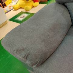 【愛品倶楽部柏店】NITORI ニトリ ワイド2人掛けソファ ファブリック&合皮 WALL2 幅200cmの画像