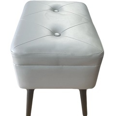 椅子、収納、インテリア　大容量　グレー　スツールの画像