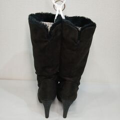 【中古品・全体的に状態が悪い】スウェード調ロングブーツ／A0017 Mの画像