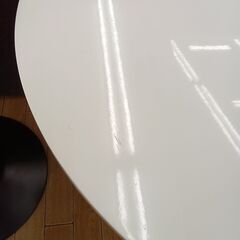 ★リユースのサカイつくば店★TK7056  丸型テーブル ホワイト H71×D70×W70 クリーニング済みの画像