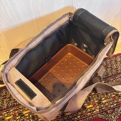 【譲ります】小動物用 キャリーバッグ（中敷きトレイ付き）の画像