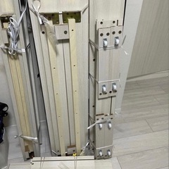 【美品】MODERN DECOセミダブルベット　アッシュホワイトの画像