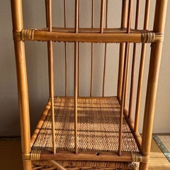 ラタン　シェルフの画像