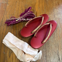 肌襦袢　帯　成人式　お呼ばれ　振袖　草履の画像