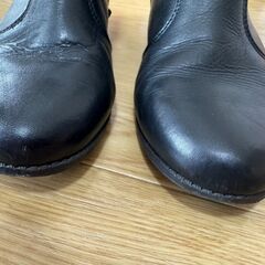 レディース ブーツ　本革 ブラックの画像
