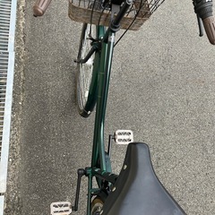 自転車　おしゃれなグリーン色　26インチの画像
