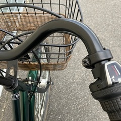 自転車　おしゃれなグリーン色　26インチの画像