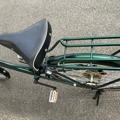 自転車　おしゃれなグリーン色　26インチの画像
