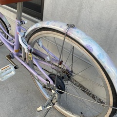 22インチ【子供用自転車 】薄むらさきの画像