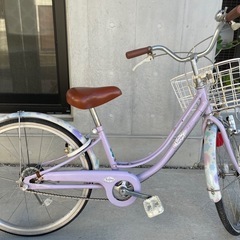22インチ【子供用自転車 】薄むらさきの画像