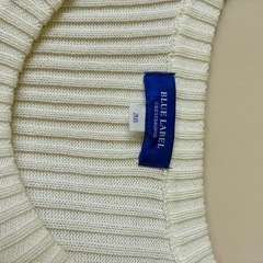 【美品】BLUE LABEL CRESTBRIDGE ニット×ツイードワンピースの画像