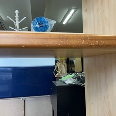 O 2510-664 木製 レンジボード 米びつ付属 キズ 汚れありの画像