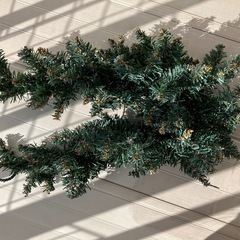 クリスマスツリー　ガーランド　スワッグ　XMasデコレーション　グリーン　オーナメント　飾りはつきません　の画像