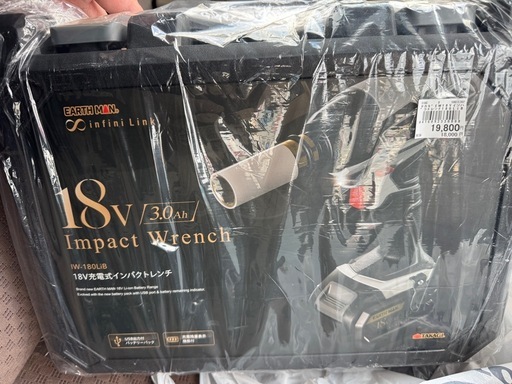 未開封新品　EARTH MAN 18V インパクトレンチ IW-180LIB