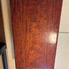 【高級家具】かりん　座卓テーブルの画像