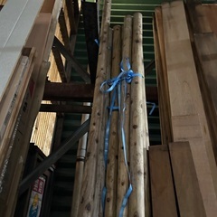 杉　防腐処理済み　丸棒の画像