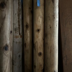 杉　防腐処理済み　丸棒の画像