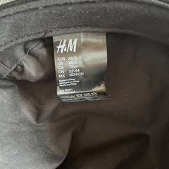 H&M キャスケット　Sサイズ　黒の画像