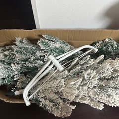 veroman クリスマスツリー 180cm 雪化粧の画像