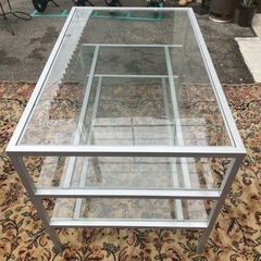 ガラスラック　店舗什器　陳列棚　アパレル　2台あります。の画像