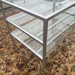 ガラスラック　店舗什器　陳列棚　アパレル　2台あります。の画像