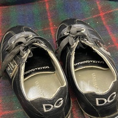 Dolce & Gabbana スニーカー サイズ25cm 黒 ブラック レザースニーカー スニーカー レザーの画像