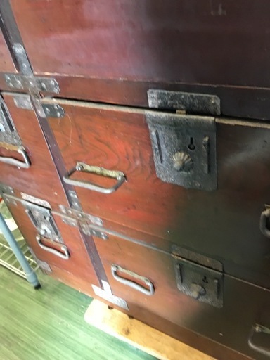 箪笥　レトロ　仙台箪笥　松竹梅　⭐︎85728