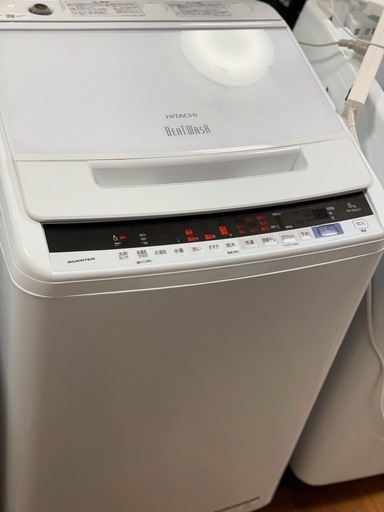 送料・設置込み可　洗濯機　8kg HITACHI 2020年【分解クリーニング済み】