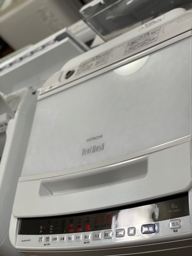 送料・設置込み可　洗濯機　8kg HITACHI 2020年【分解クリーニング済み】