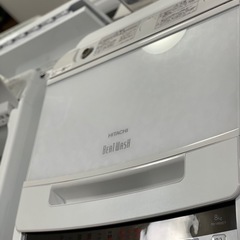 送料・設置込み可　洗濯機　8kg HITACHI 2020年【分解クリーニング済み】の画像