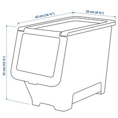 収納　ふたづき付きボックスの画像