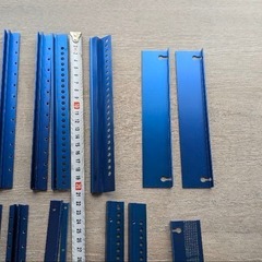 【DIY】車 バイク 自宅 ガレージ ワンオフ 素材アルミブルーアルマイトsetの画像