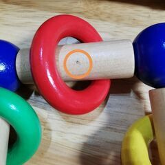 赤ちゃん　ガラガラ　セレクタ　ギラリ　スクエア　知育玩具　木製　Selecta Girali ドイツ製 0歳+  ラトル 男の子 女の子  にぎにぎ　の画像