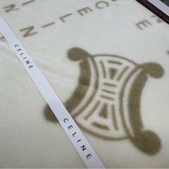 ＊未使用＊CELINE セリーヌ トリオンフ柄 ミルキータッチ 綿毛布  寝具 ダブルサイズ ④の画像
