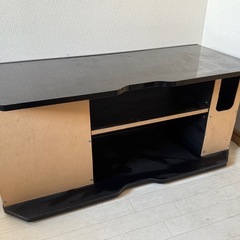 elecomテレビ台/テレビボード/黒の画像