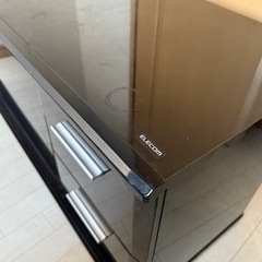 elecomテレビ台/テレビボード/黒の画像