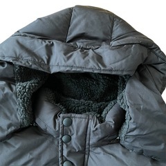 GAP キッズ　ヘビーウェイト パファージャケット 黒　XXL 160
の画像